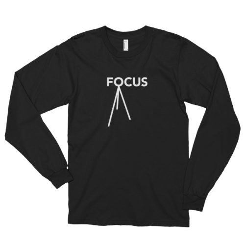 Focus T-shirt – Long-Sleeve – Unisex – Black