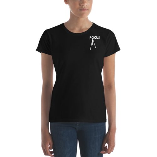 Premium Focus T-Shirt – Short-Sleeve – Women's Style - Black