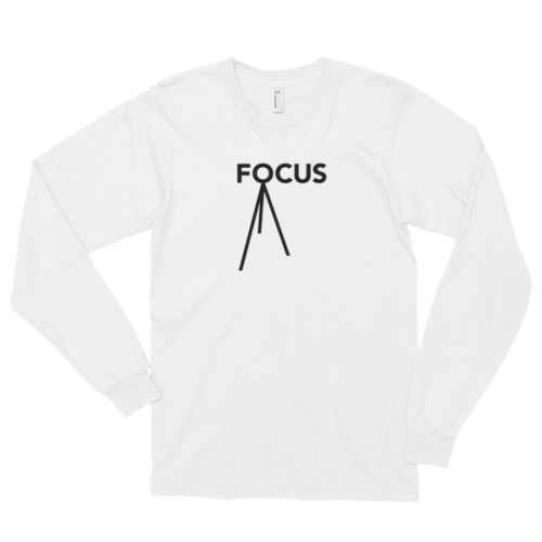 Focus T-shirt - Long-Sleeve - Unisex - White