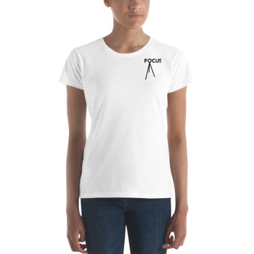 Premium Focus T-Shirt – Short-Sleeve – Women’s Style - White