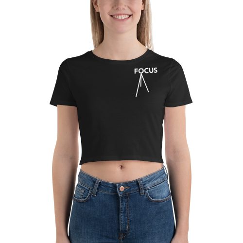 Focus Women’s Crop Tee - Black